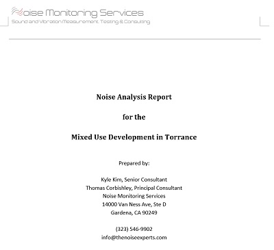 Noise Study Report
